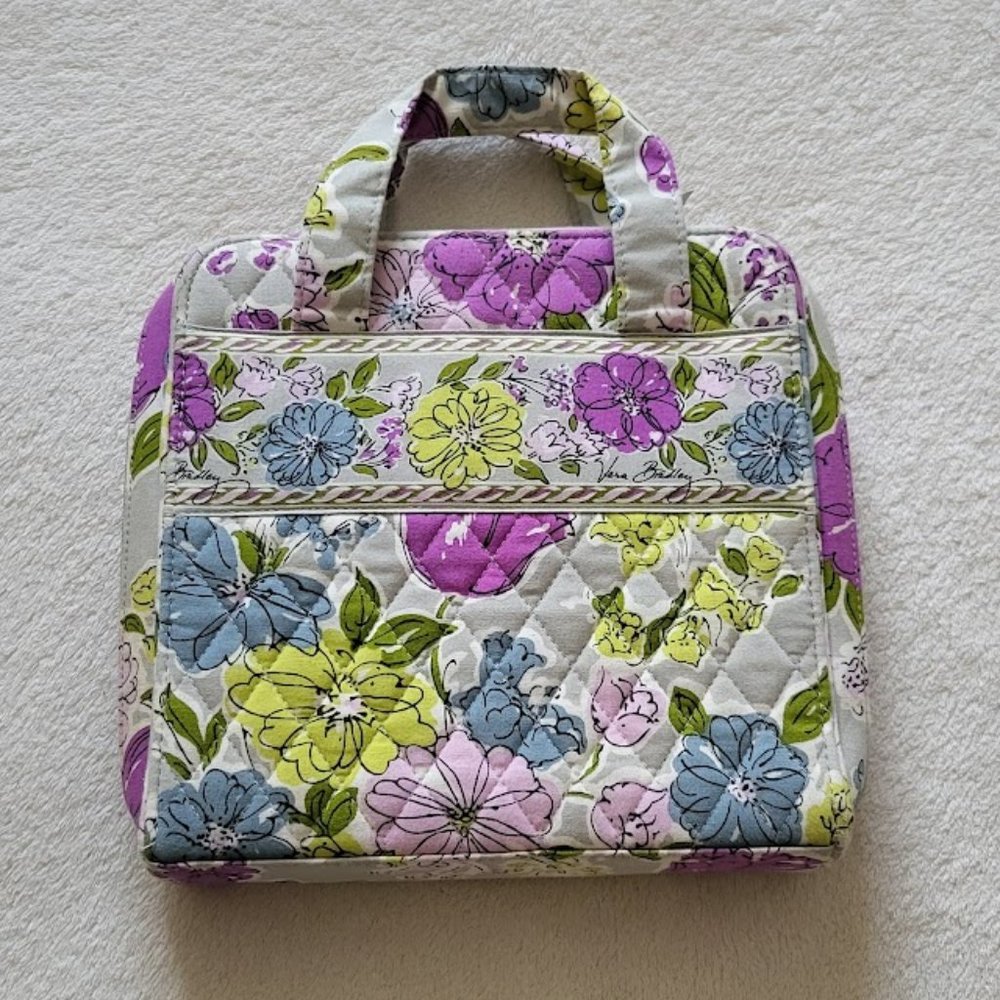 EUC Vera Bradley WATERCOLOR Cosmetic Case/Tech Organizer